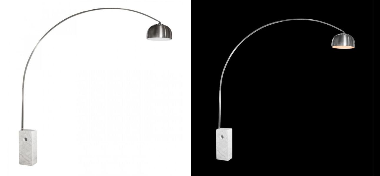 Торшер Flos Arco Белый Мрамор - фото №1