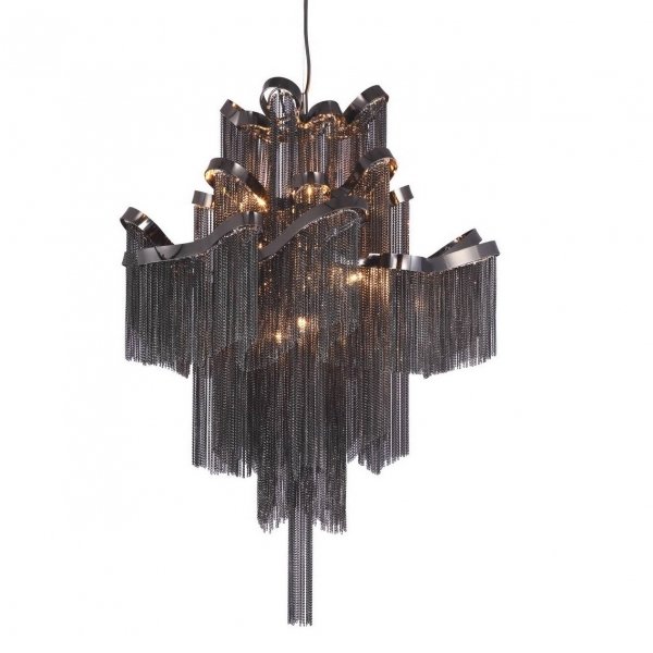 Люстра Ava Chain Atlantis Chandelier Black Черный в Новосибирске | Loft Concept 