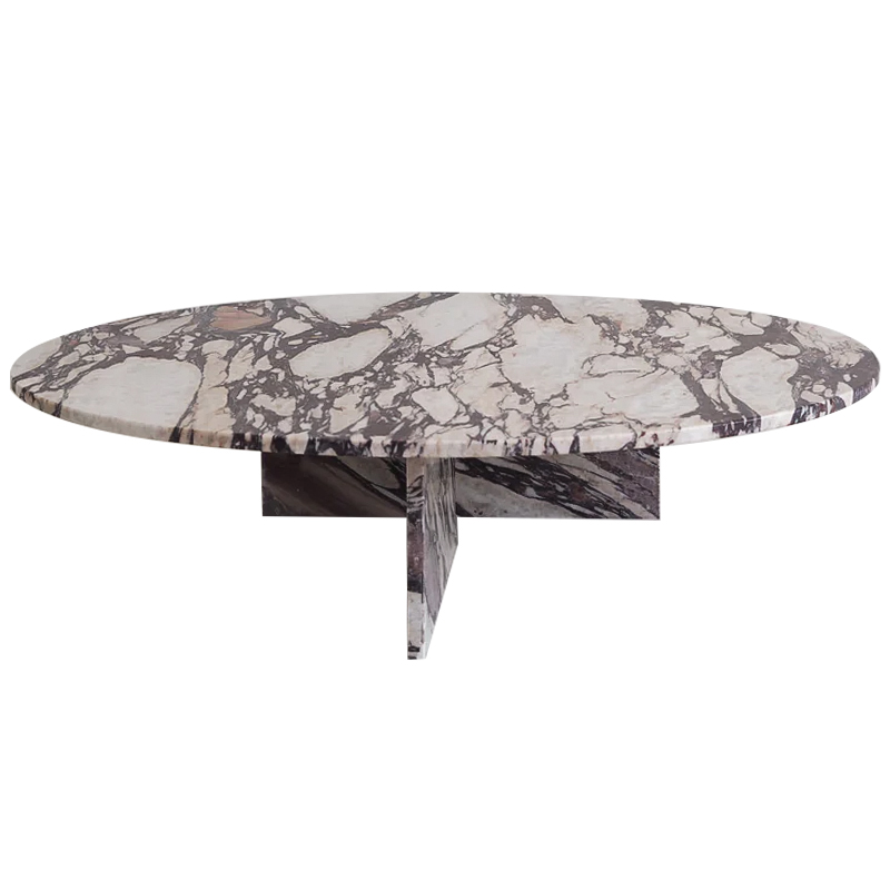 Кофейный стол Enzo Marble Coffee table Серый Бежево-серый Коричневый в Новосибирске | Loft Concept 