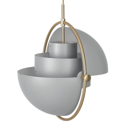 Люстра Louis Weisdorff Multi-lite Pendant Gray Латунь Серый в Новосибирске | Loft Concept 