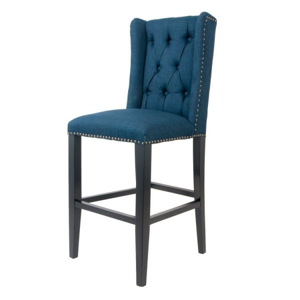 Стул French chairs Provence Barton Blue Chair Черный Синий в Новосибирске | Loft Concept 