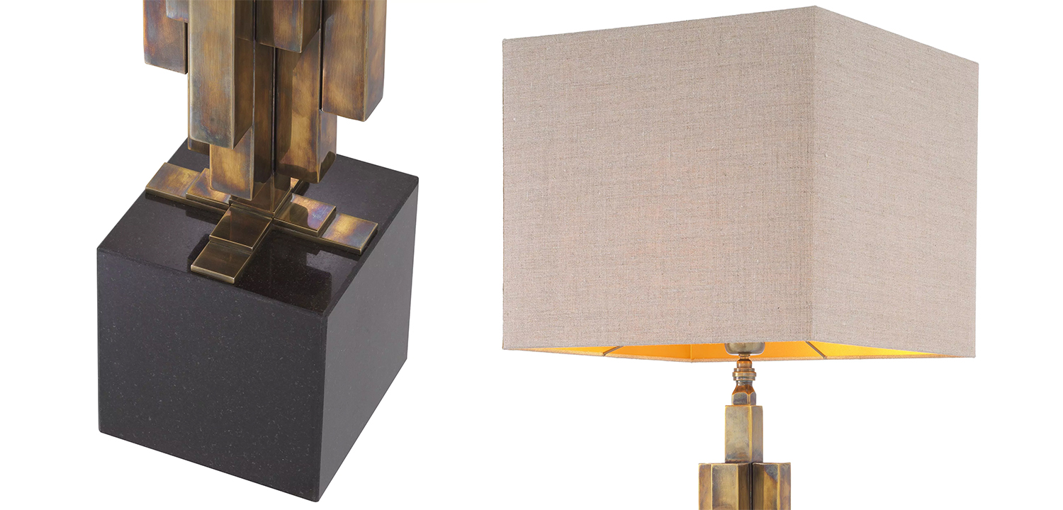 Настольная лампа Eichholtz Table Lamp Ellis Brass - фото