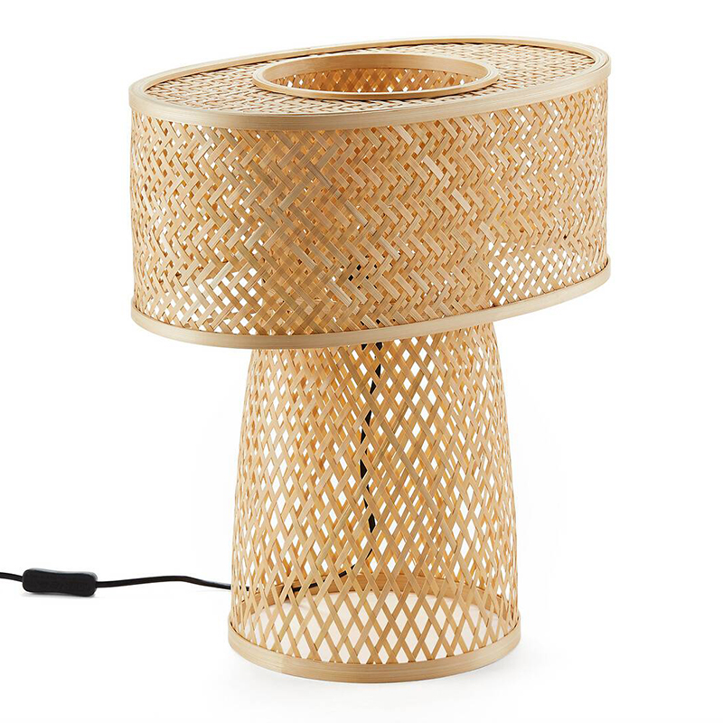 Настольная лампа Maren Wicker Table lamp Бежевый в Новосибирске | Loft Concept 