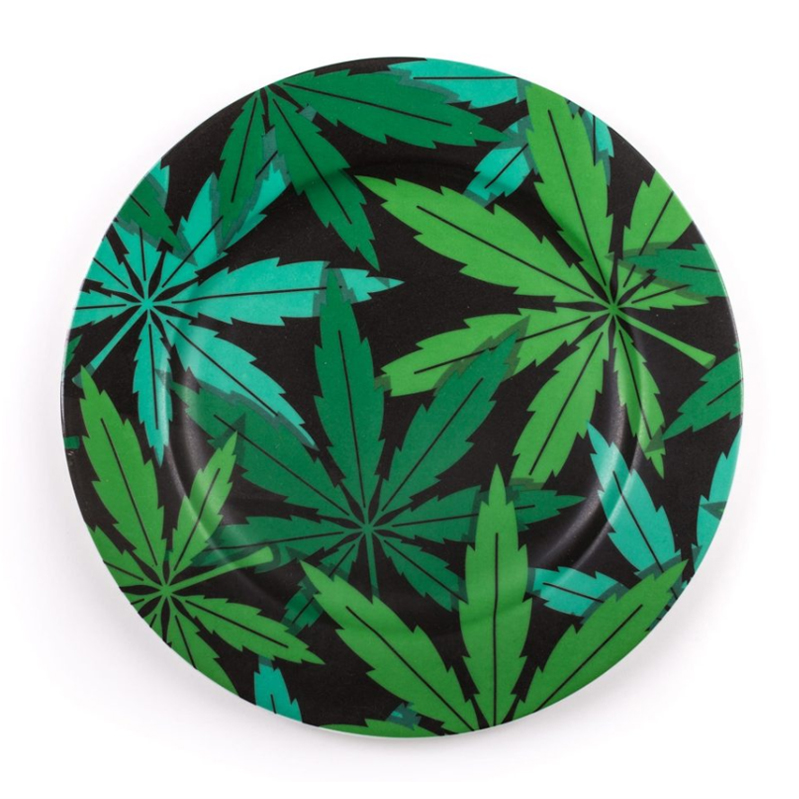 Тарелка Seletti Porcelain Plate Weed Зеленый в Новосибирске | Loft Concept 