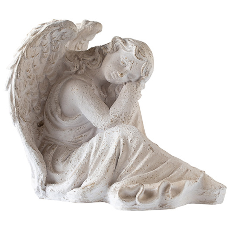 Статуэтка Angel Sitting Provence Statuette Белый в Новосибирске | Loft Concept 