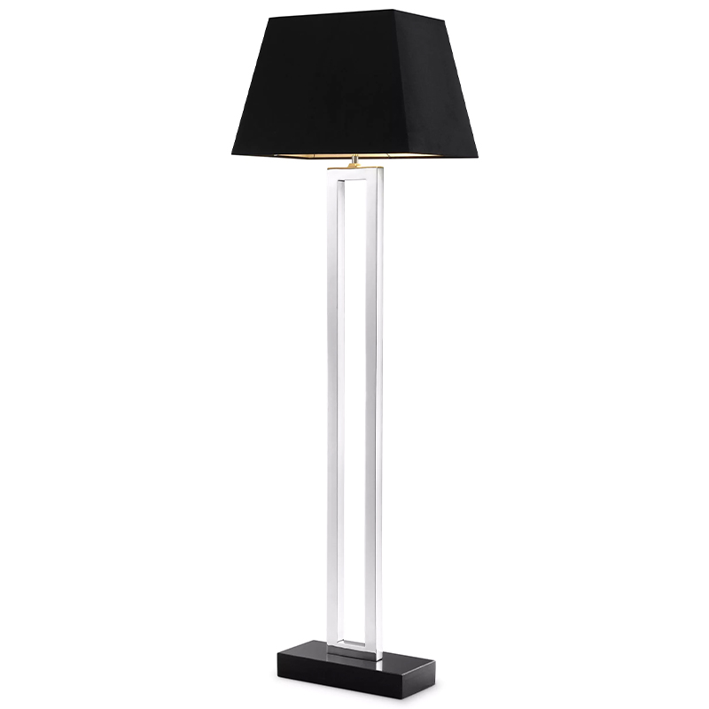 Торшер Eichholtz Floor Lamp Arlington Черный Никель в Новосибирске | Loft Concept 