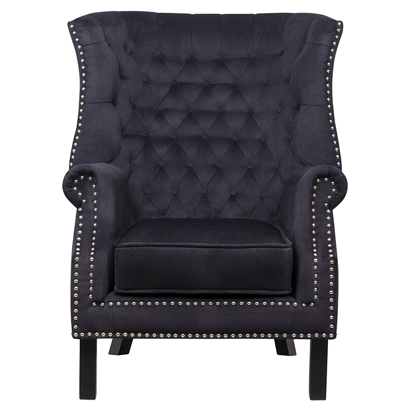 Кресло Charlie Armchair black velour Черный в Новосибирске | Loft Concept 