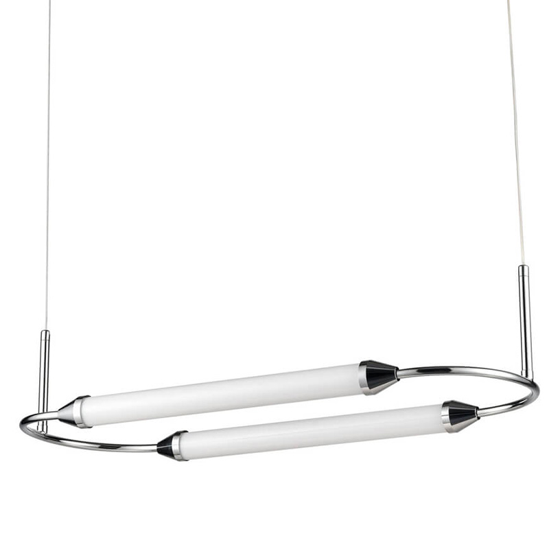 Подвесной светильник Giopato & Coombes CIRQUE Pendant Ellipse Horizontal Chrome Хром в Новосибирске | Loft Concept 