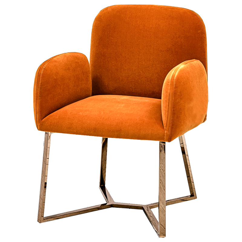 Стул Clifford Stool Orange Оранжевый Розовое золото в Новосибирске | Loft Concept 