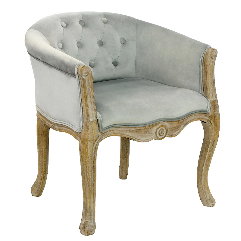 Кресло French Provence Armchair Roderic light blue Голубой в Новосибирске | Loft Concept 