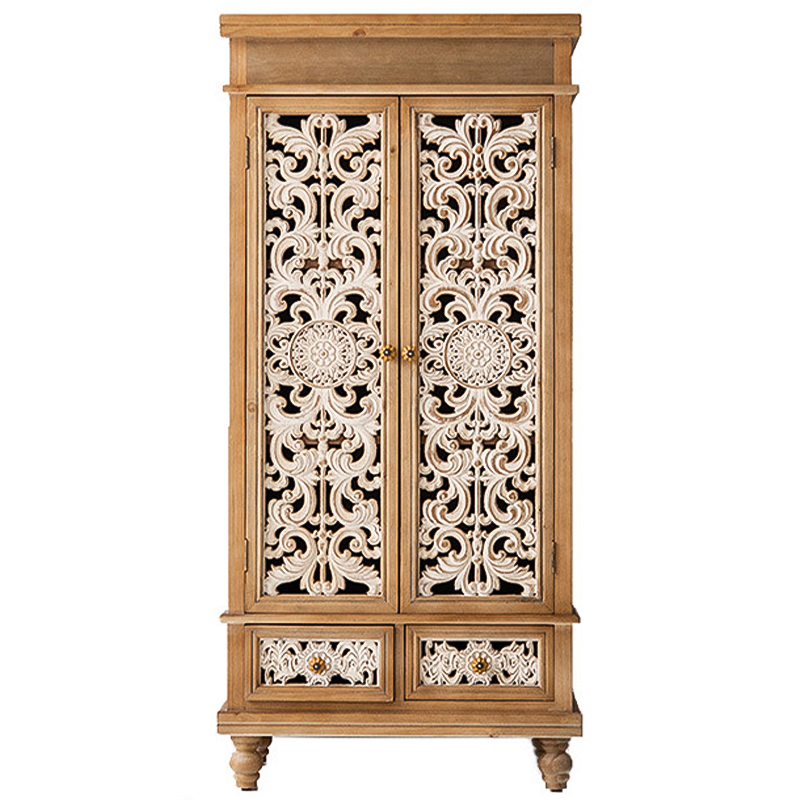 Шкаф Noemie Provence Cabinet Древесина Белый в Новосибирске | Loft Concept 