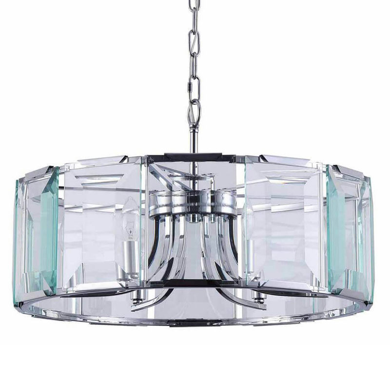 Люстра Harlow Crystal Round Chandelier chrome 6 Хром в Новосибирске | Loft Concept 