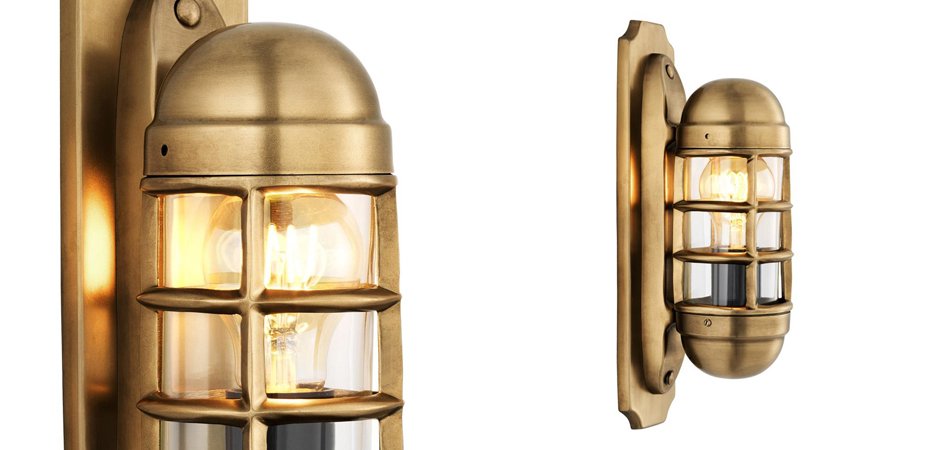 Бра Eichholtz Wall Lamp Le Caprice Brass - Loft-Concept в Новосибирске