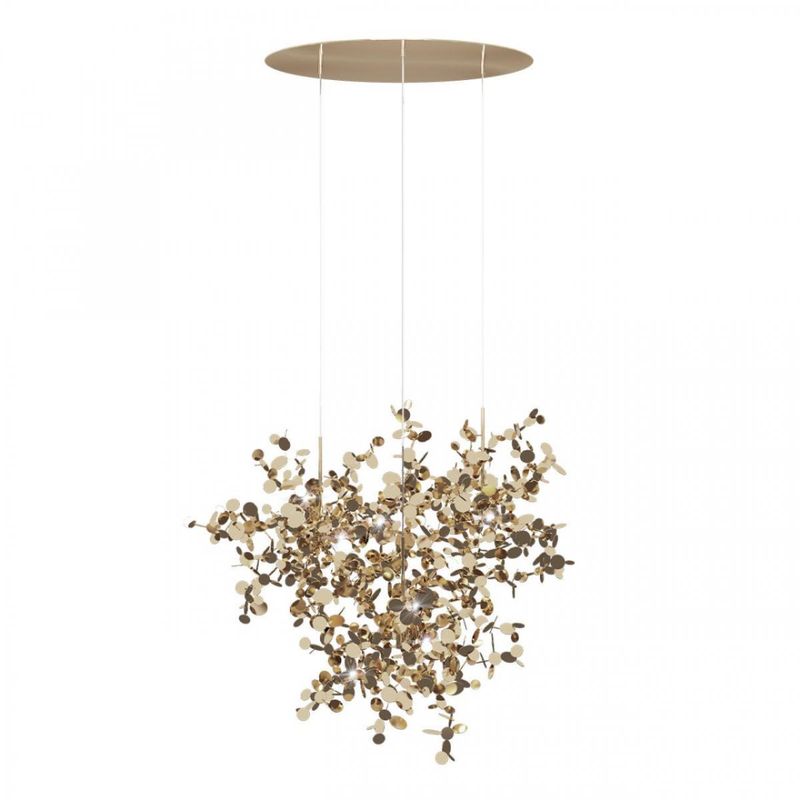 Люстра Terzani Argent Suspension Gold Pendant lamp диаметр 85 Золотой в Новосибирске | Loft Concept 