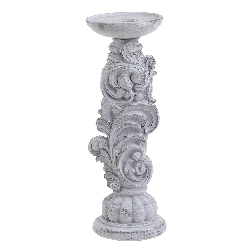 Подсвечник Pattern Candlestick Серый в Новосибирске | Loft Concept 