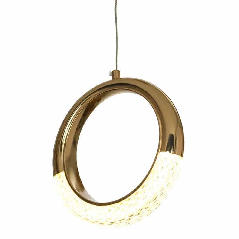 Подвесной светильник Jeziel Ring Hanging lamp Глянцевое золото в Новосибирске | Loft Concept 