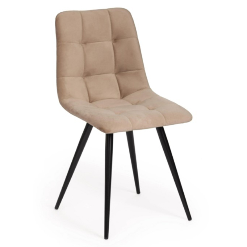 Стул Nancy Beige Chair Бежевый Черный в Новосибирске | Loft Concept 