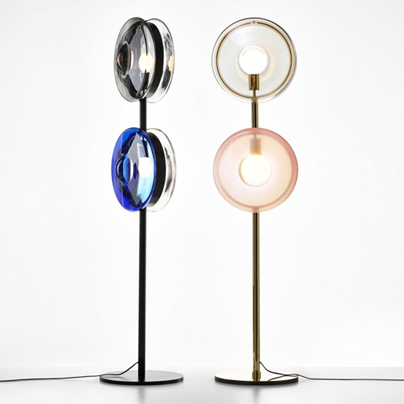 Торшер Bomma Orbital floor lamp Латунь Серый Синий Прозрачный Розовый (Rose) Черный в Новосибирске | Loft Concept 