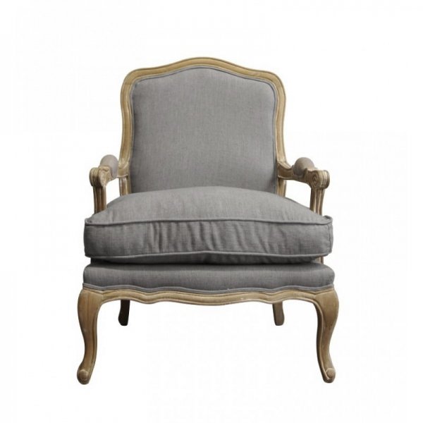 Кресло French Provence ArmChair Shebbi Grey  в Новосибирске | Loft Concept 