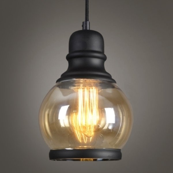 Подвесной светильник Loft Smoke Glass Pendant #2 Черный в Новосибирске | Loft Concept 