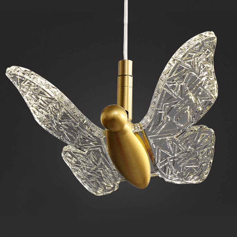 Butterfly Pendant Lamp H Прозрачный Латунь в Новосибирске | Loft Concept 