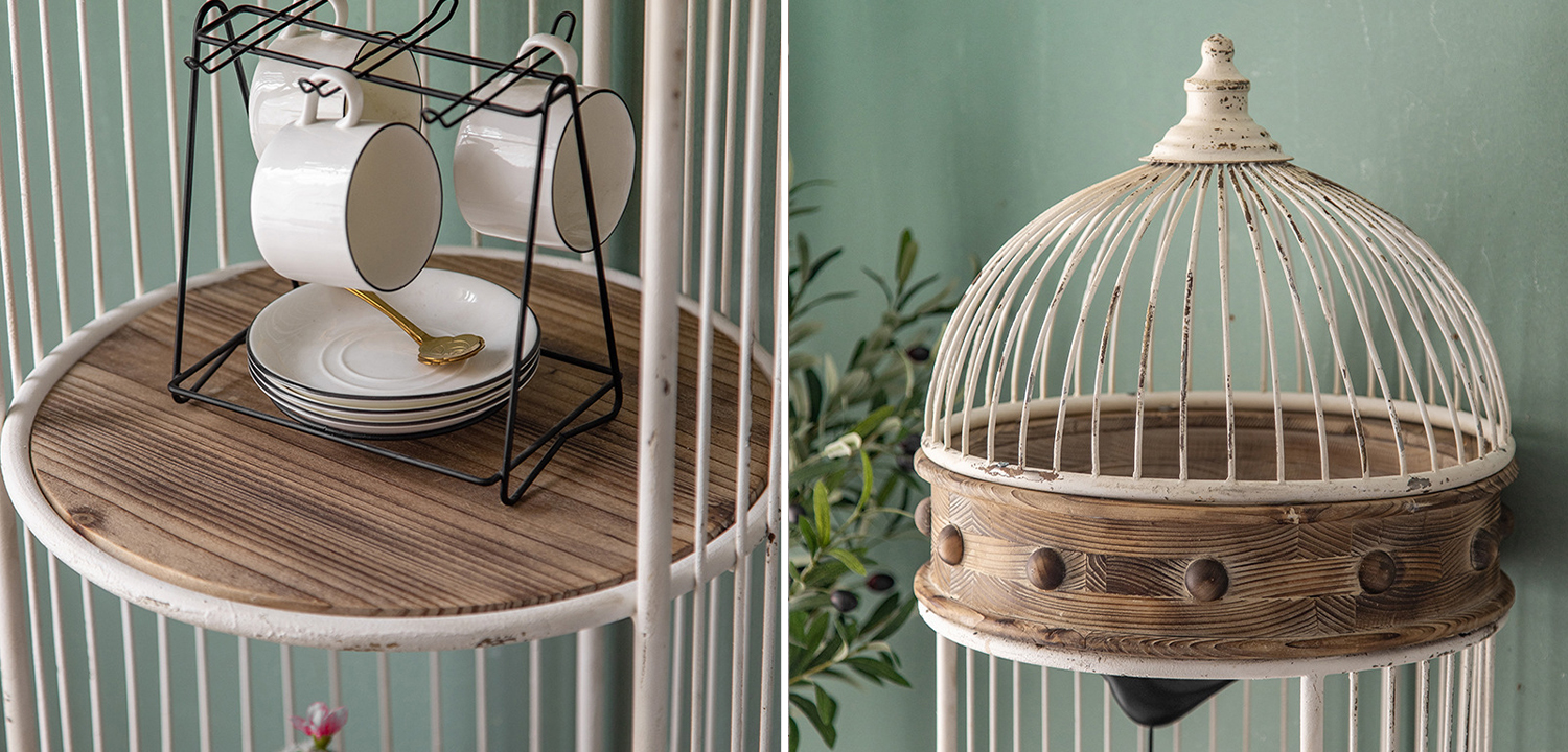 Стеллаж клетка Cage Rack White Provence - фото