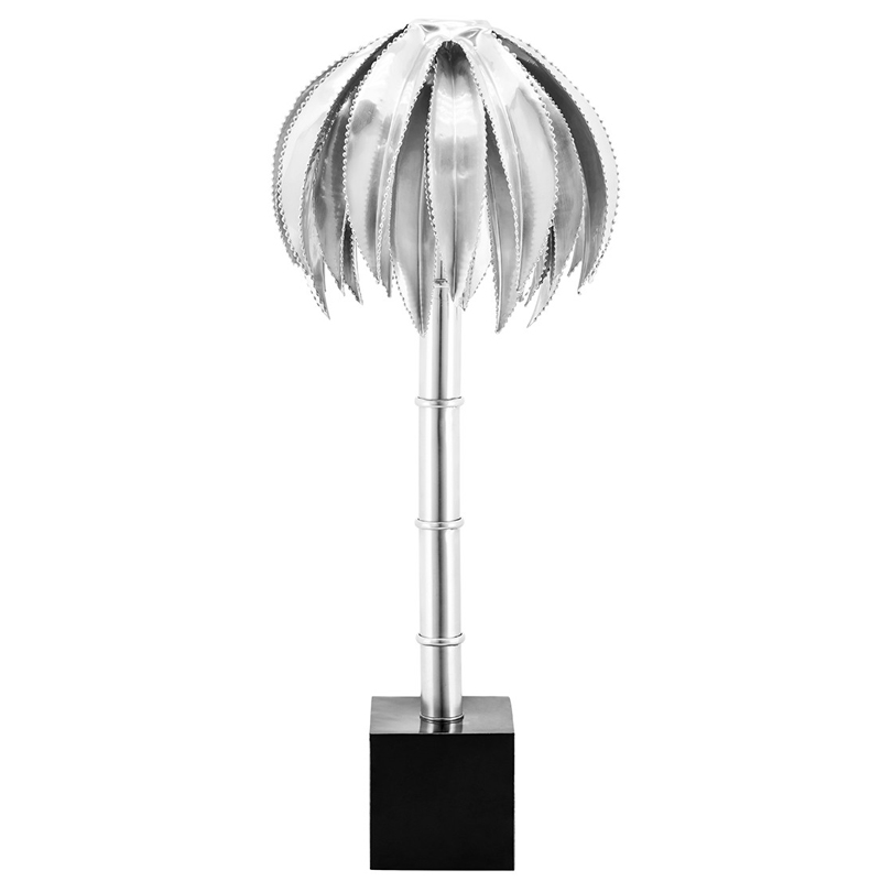 Настольная лампа TABLE LAMP PALMERY Silver Серебряный в Новосибирске | Loft Concept 