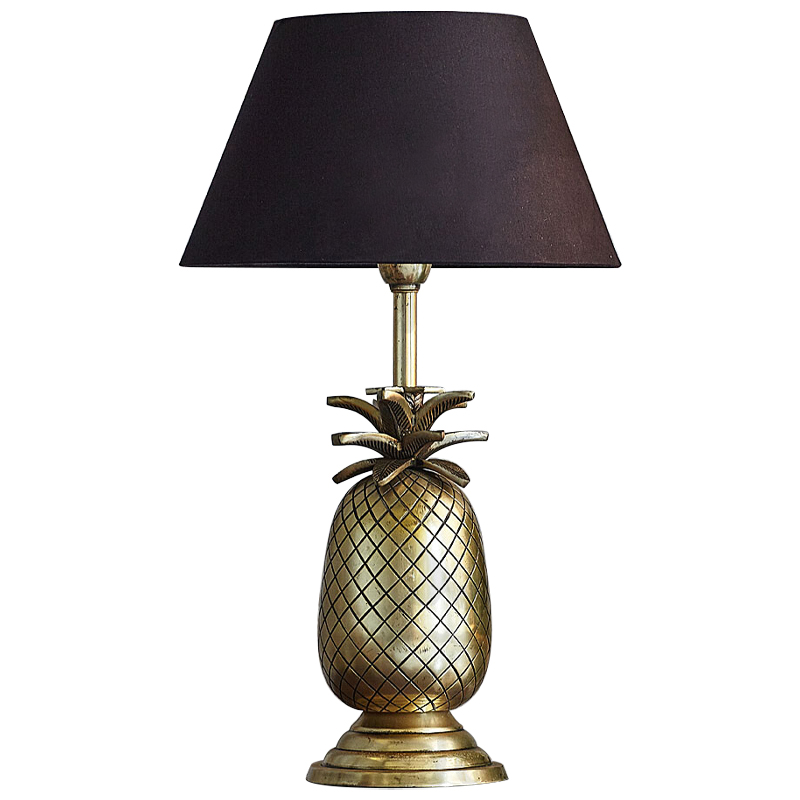 Настольная лампа Pineapple Lampshade Table Lamp Черный Латунь в Новосибирске | Loft Concept 