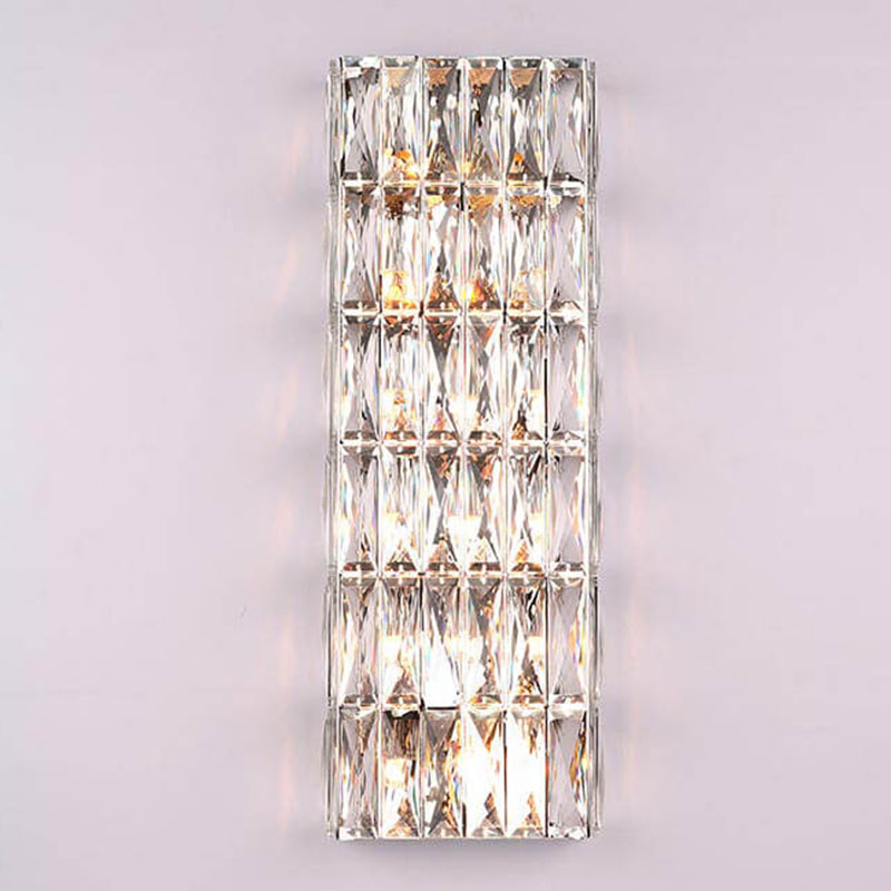 Бра Crystal Regena Chrome Wall Lamp 12 Хром Прозрачный (Transparent) в Новосибирске | Loft Concept 