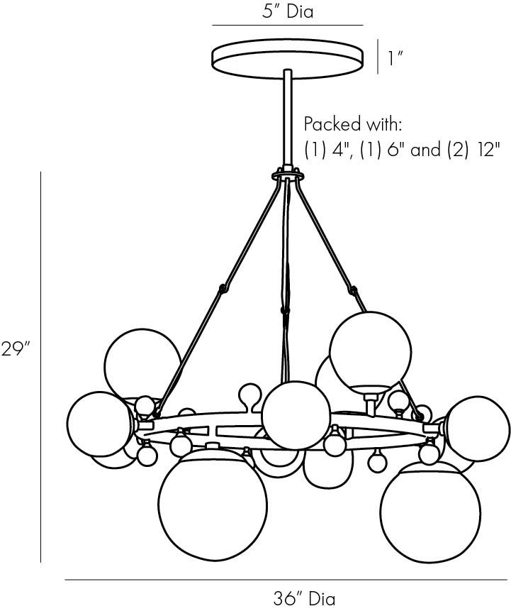 Люстра Arteriors TROON ROUND CHANDELIER в Новосибирске