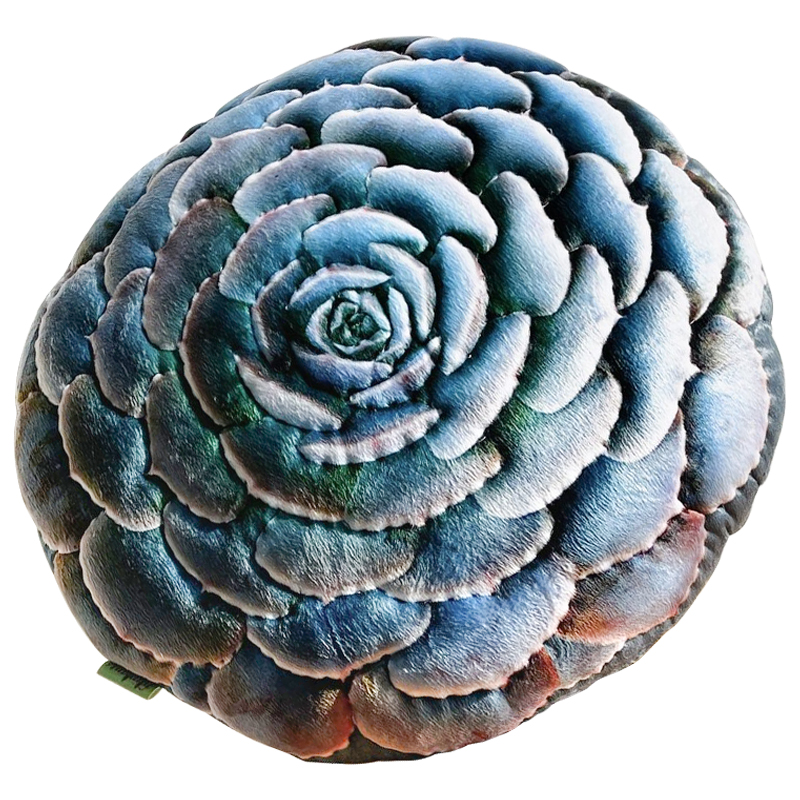 Декоративная подушка Botanical Cushion Succulentus Зеленый Зеленый шалфей Бирюзовый в Новосибирске | Loft Concept 