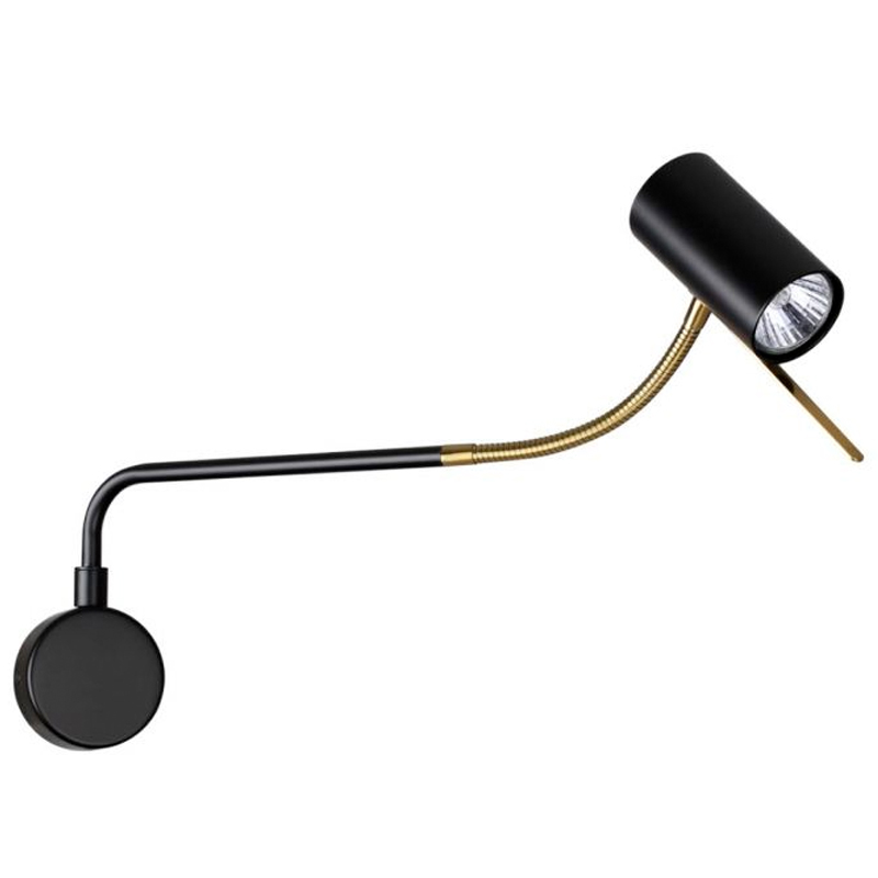 Гибкое бра Trumpet Wall Lamp Брозна Бронза Черный в Новосибирске | Loft Concept 