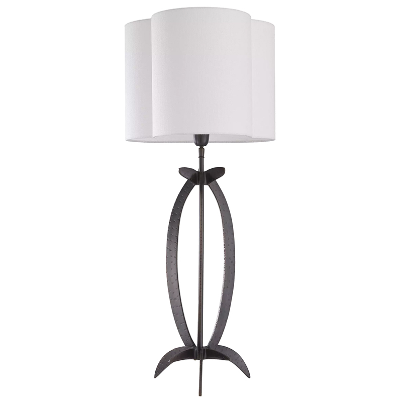 Настольная лампа Eichholtz Table Lamp Luciano Черный Белый в Новосибирске | Loft Concept 