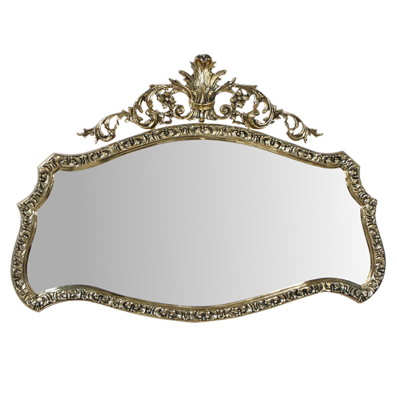 Зеркало настенное в бронзовой раме Royal Gold Mirrors  Золотой в Новосибирске | Loft Concept 