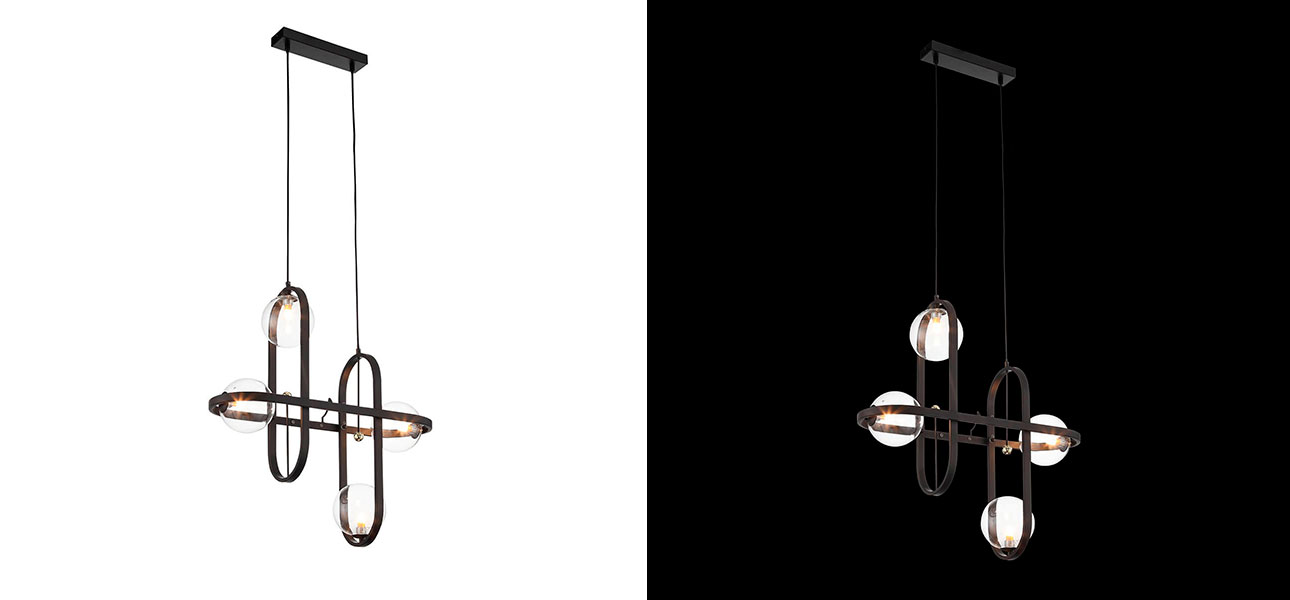 Люстра черная Scandinavia - фото №1