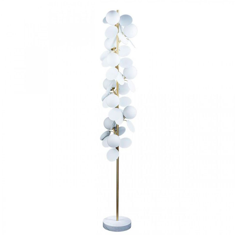 Торшер MATISSE Floor Lamp White Золотой Белый в Новосибирске | Loft Concept 