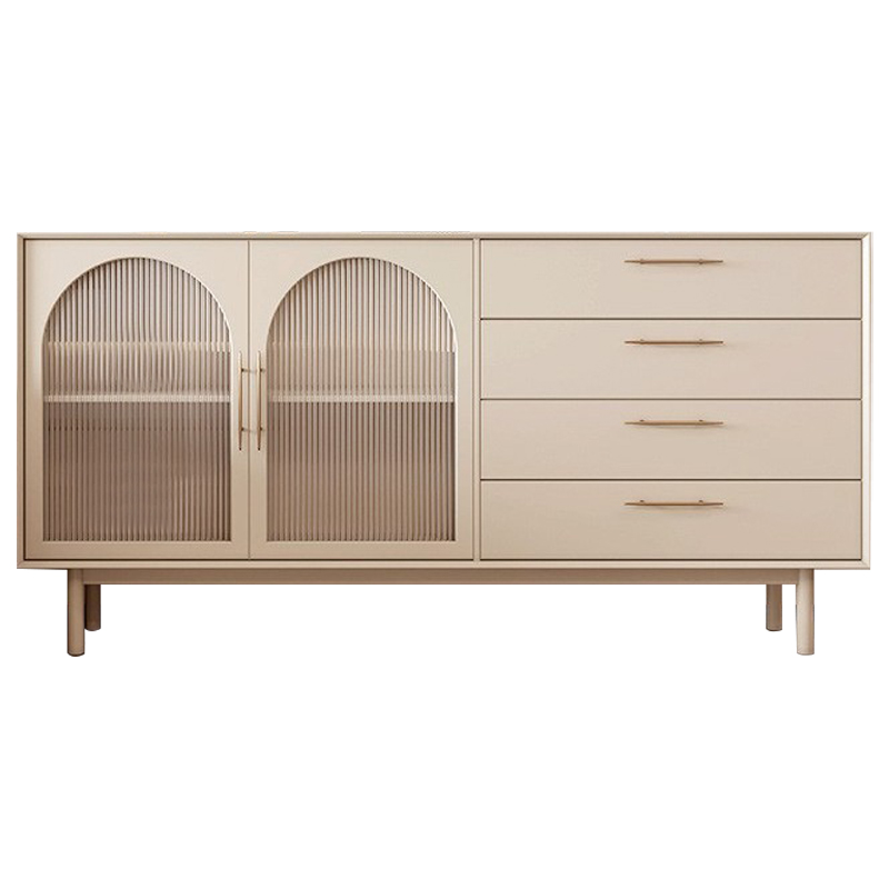 Комод Trystan Arch Chest of Drawers Бежевый Золотой в Новосибирске | Loft Concept 