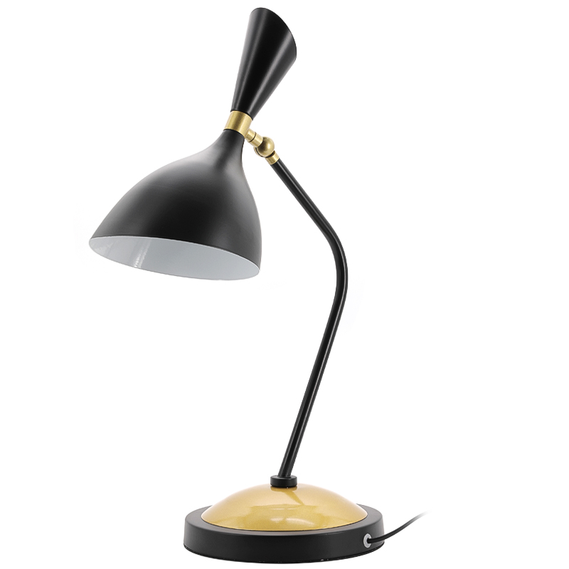 Настольная лампа Duke Table Lamp Черный Золотой в Новосибирске | Loft Concept 