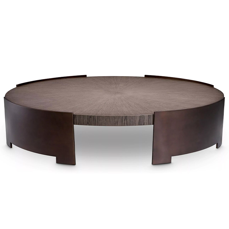 Кофейный стол Eichholtz Coffee Table Quinto Коричневый Темная бронза винтаж в Новосибирске | Loft Concept 