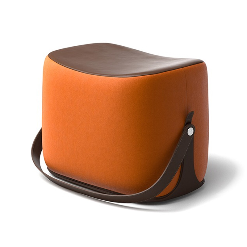 Пуф Langtry Pouf Orange Коричневый Оранжевый в Новосибирске | Loft Concept 