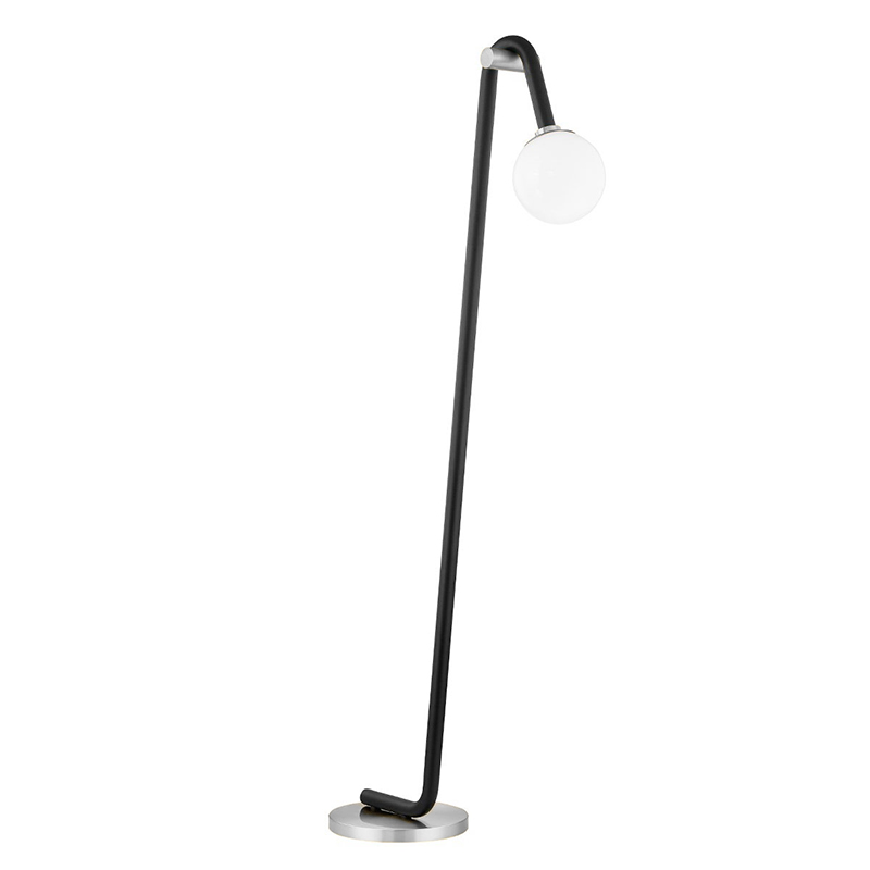 Торшер Paulson floppy floor lamp chrome Черный Хром в Новосибирске | Loft Concept 