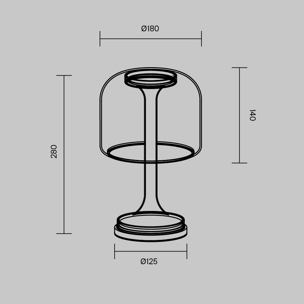 Настольный светильник Spirito 3000К 13Вт в Новосибирске