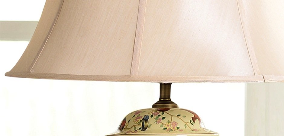 Настольная керамическая лампа с узором Luna - Loft-Concept в Новосибирске