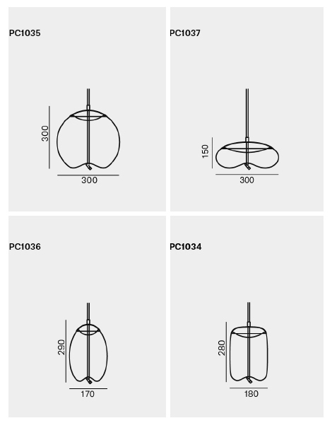 Подвесной светильник KNOT Small Gray glass в Новосибирске