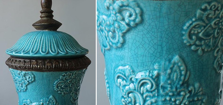 Кубок с крышкой керамика Turquoises Cup Кубок с крышкой керамика Turquoises Cup - Loft-Concept в Новосибирске