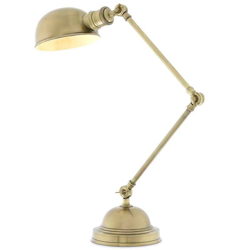 Настольная лампа Eichholtz Desk Lamp Soho Винтажная латунь Латунь в Новосибирске | Loft Concept 