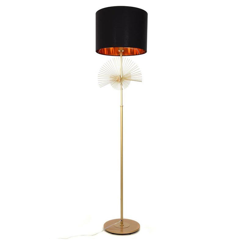 Торшер Genoveva Floor lamp black Черный Золотой в Новосибирске | Loft Concept 