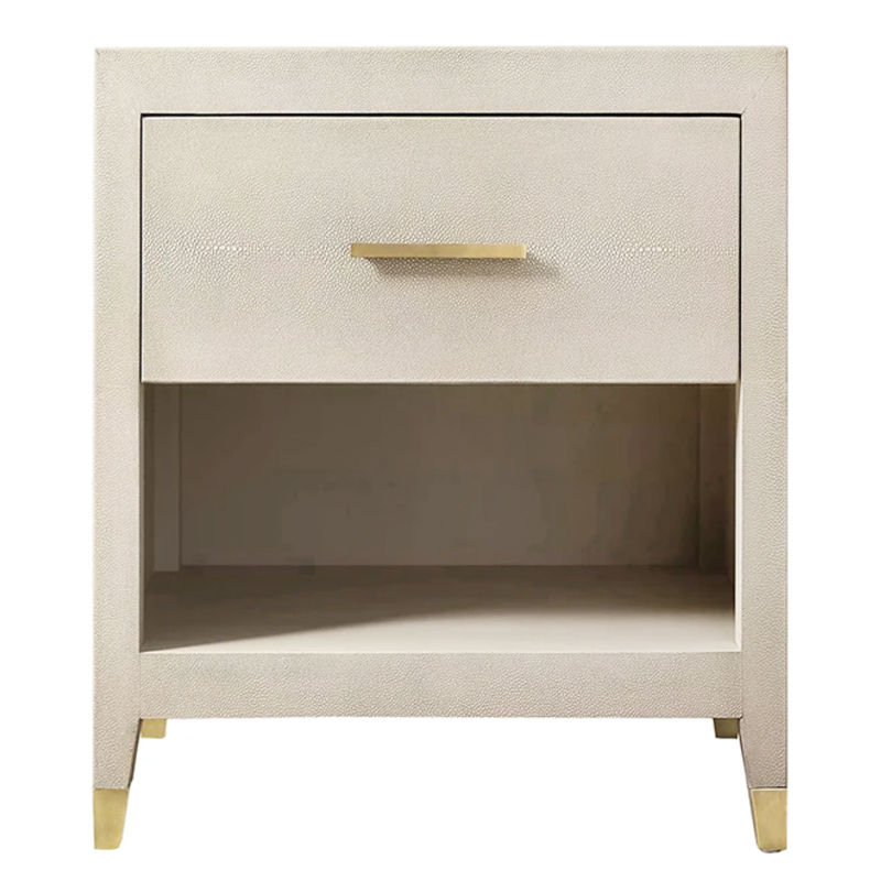 Charles Stingray Ivory Bedside table Тумбочка скат Золотой ivory ( слоновая кость ) в Новосибирске | Loft Concept 