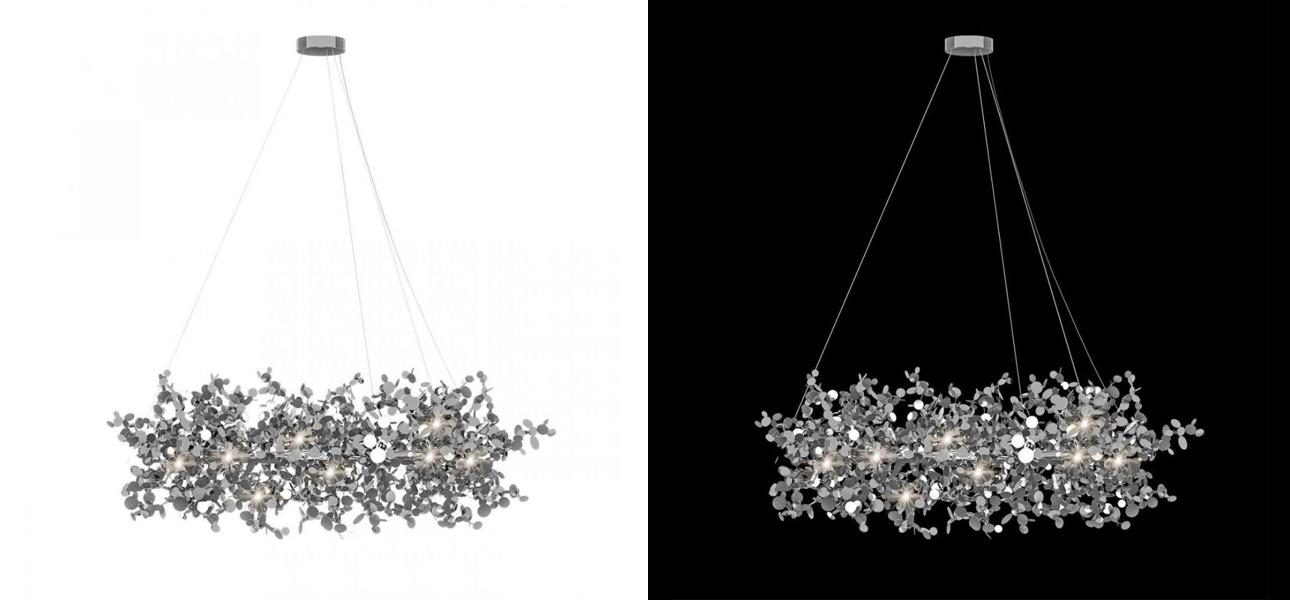 Люстра Terzani Argent Suspension Ring Silver диаметр диаметр 60 - фото №1