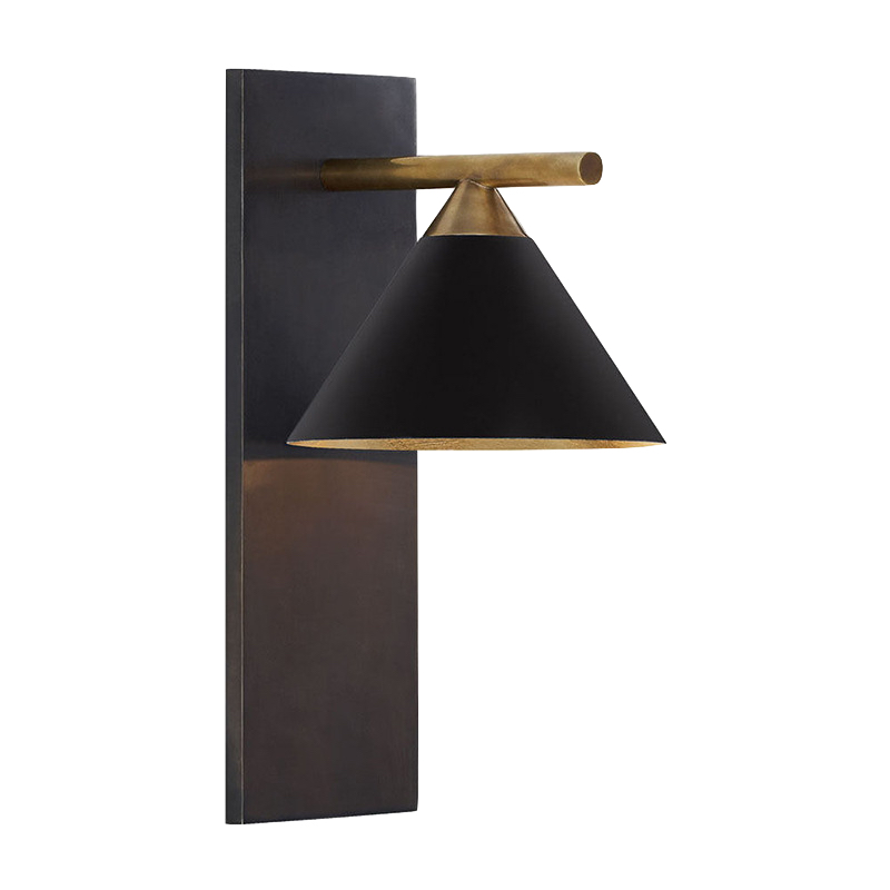 Бра CLEO SCONCE wall lamp Black Латунь Черный в Новосибирске | Loft Concept 